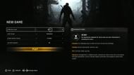 Difficulty settings in Dying Light: The Beast (Image via Techland)